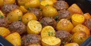 firinda kofte patates tarifi mutfaktaki com yemek tarifleri yemek kofte