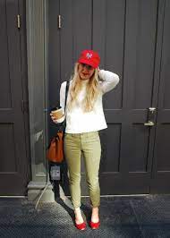 40 Fashion Forward Ways To Wear A Baseball Cap This Spring Cap Outfit Ball Cap Outfit Baseball Cap Outfit