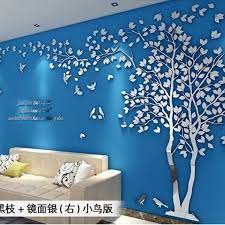 Creative Tree 3d Stereo Acrylic Wall Sticker Living Room Sofa Tv Background Wall Interior Room Warm Decor U2azqz1430 Y1 Wish Wall Paint Designs Wall Painting Living Room Wall Stickers Living Room