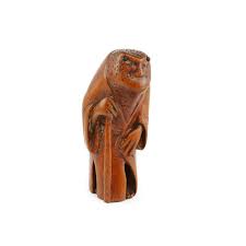 'the netsuke, with the kimono sash and a sliding bead, together formed a kind of removable hip pocket.' Toad Netsuke Genuine Japanese Antique Netsuke Meiji Period
