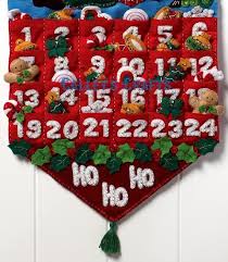 Bucilla Must Be Santa Felt Christmas Advent Calendar Kit 86312 Gifts Toys 2012 Diy Christmas Advent Calendar Advent Calendar Kit Christmas Advent
