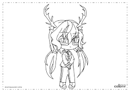 Gacha life para pintar hd png download kindpng. Desenhos De Gacha Life Para Colorir