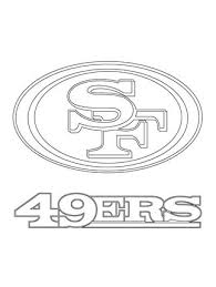 San Francisco 49ers Logo Coloring Page Supercoloring Com Football Coloring Pages San Francisco 49ers Logo Coloring Pages