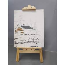 Foldable metal sketch easel stand adjustable drawing tripod travel art supplies. Tabletop Pine Wood Easel Stand 70cm Metime Art