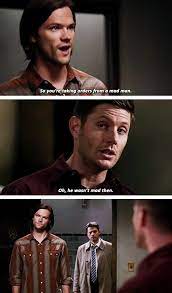 Jensen ackles (dean) gives one of his finest performances. Gifset 10x14 The Executioner S Song Spn Dean Sam Funny Supernatural Memes Supernatural Cast Supernatural Seasons