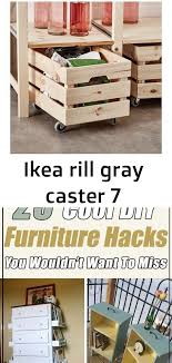 Ikea Rill Gray Caster 7 Caster Gray Ikea Rill Furniture Hacks Repurposed Items Wood Crate Furniture