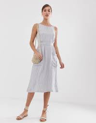 Mango Striped Linen Dress Striped Linen Dresses Linen Dress