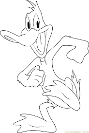 Selected cartoons from the original series of 52 theatrical titles were briefly. Happy Daffy Duck Coloring Page For Kids Free Daffy Duck Printable Coloring Pages Online For Kids Coloringpages101 Com Coloring Pages For Kids