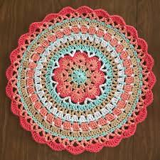 Handmade 100 Cotton Yarn Crocheted Mandala Doilie Beach Flower 17 In 1 Crochet Mandala Pattern Crochet Mandala Crochet With Cotton Yarn