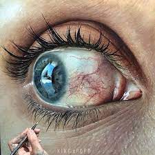 A realistic painting bridges the gap between realism and surrealism. 3d Eye 3d Color Art 640 640 Hyperrealistic Art Hyperrealism Paintings Realistic Oil Painting
