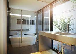 Bright accents as bit of green, black, charcoal or red are allowed in japanese bath, like in japanese landscape. 18 Stylish And Tranquil Japanese Bathroom Designs