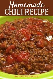 Homemade Ground Beef Chili Recipe Food Recipes Homemade Chili Chili Recipes