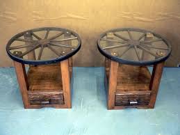 Wagon Wheel End Tables