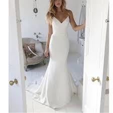 4 top tips for rocking a simple wedding dress. Glamorous Dreamy Gown Modern White Spaghetti Straps Wedding Dresses Simple Bridal Gown Vestido De Festa Court Train Wedding Dresses Aliexpress