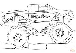 coloriage bigfoot monster truck coloriages a imprimer gratuits de masques pj