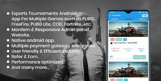 We run tournaments on the most popular games: Battlemania Tournament App With Website Admin Panel For Pubg Free Fire Cod Pubg Lite By Developerinfotech