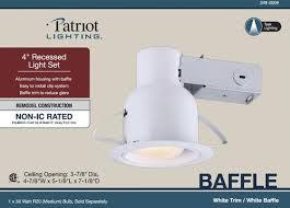 Patriot Lighting 4 White Recessed Light Set At Menards