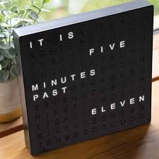 Designer Electronic Word Clock In 2020 Light Words Clock Unique Clocks