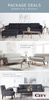 Furnish Your Living Room On A Budget With Our Package Deals These Furniture Deals Come With Everything Yo Living Room On A Budget Home Office Design Furniture