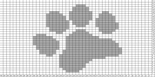 Tricksy Knitter Charts Paw Print Intarsia Knitting