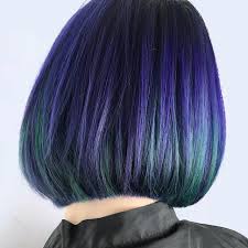 Dark Brown Hair With Green And Purple Highlights Blue Brown Hair Purple Highlights In Brown Hair Ash Green Hair