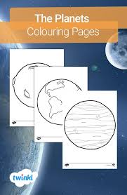 You will get a letter size coloring page on mercury, venus Pin On Space