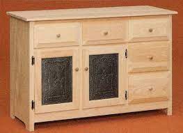 Unfinished Pine Furniture With Punchd Tin Panels Pine Furniture Unfinished Pine Furniture Furniture