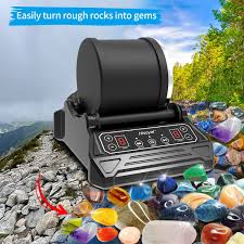 Buy Hisoyal Rock Tumbler A Premium Upgraded Professional Rock Tumbler Kit Set With Rocks 4 Types Rock Tumbler Grit And Instruction Booklet Raw Rocks Into Beautiful Gems A Science Set For Kids