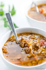Omit a few of the fresh veggies and supplement this hamburger soup with frozen vegetables stirred in right at the end. How To Make Cabbage Soup With Ground Beef Crock Pot Or Instant Pot