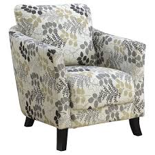 A floral pattern when repeated too often can make a room seem too busy. Monarch Specialties Inc Earth Tone Floral Fabric Accent Chair I 8183 Red Barn
