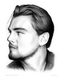 Basic Black And White Portrait Drawing Leonardo Dicarprio By Greg Joens Portrait Artists Pencil Portrait Leonardo Dicaprio