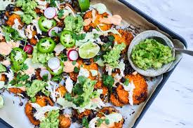 These additional ingredients in jen hansard's healthy sweet potato nachos recipe can help, too! Healthy Loaded Sweet Potato Nachos Gluten Dairy Grain Sugar Free So Fresh N So Green