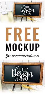 Download This Free Blackboard Wood Sign Cratt Mockup Now With Commercial License Included Easily Pre Graphic Design Freebies Free Design Free Design Resources