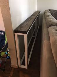 Rustic Living Room Sofa Custom Built Sofa Table For Sale In Graham Wa Rusticliving Roomsofa Diy Sofa Table Custom Coffee Table Diy Sofa