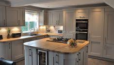 The doors feature a solid 105mm wide oak frame adorned with grooved joints. 8 Buckingham Stone Grey Kitchen Ideas Oak Worktops Grey Kitchen Kitchen