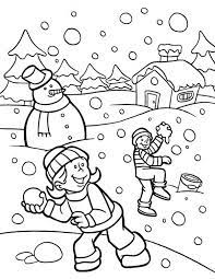 Winter is one of the most beautiful seasons; Snowing Coloring Pages Coloring Home