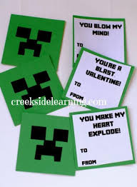 These free valentine's day cards get a whole category for themselves, and once you see them, you'll know why. 12 Minecraft Valentine Cards And Ideas Spaceships And Laser Beams