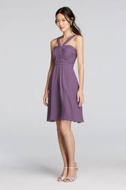 Y Neck Ruched Bodice Crinkle Chiffon Short Dress Chiffon Dress Short Short Dress Styles Short Bridesmaid Dresses