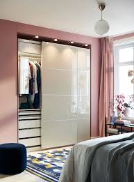 These clever ikea storage hacks will declutter your closet in no time. Hokksund 4 Panels For Sliding Door Frame High Gloss Light Beige 75x236 Cm Ikea