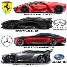 Pick Your Ride Ferrari F80 Infiniti Vision Gt Mercedes Mercedesbenz Maybach Subaru Concept Design Super Cars Lamborghini Cars Subaru
