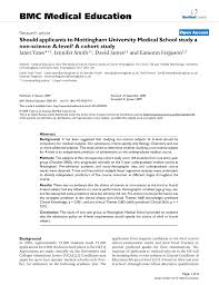 The preferred payment method is via our online application system, mynottingham. Pdf Should Applicants To Nottingham University Medical School Study A Non Science A Level A Cohort Study