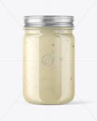 Download Clear Glass Jar With Tar Tar Sauce Mockup In Jar Mockups On Yellow Images Object Mockups PSD Mockup Templates