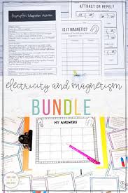 Electricity And Magnetism Bundle In 2020 Elementary Science Elementary Science Activities Physics High School