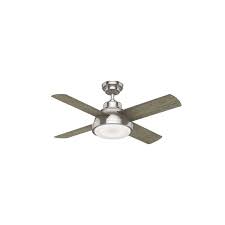 Many casablanca fans are customizable and offer a selection of blades, light kits, or controls allowing the buyer to personally design a fan. Casablanca 59436 Brushed Nickel Levitt 44 4 Blade Indoor Ceiling Fan Wall Control And Led Light Kit Included Lightingdirect Com