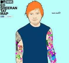 As well as sheeran, paul has worked with many other celebrities including rhianna, harry styles and cara delevingne. Explore Ed Sheeran S Ink With Our Interactive Tat Map Mtv