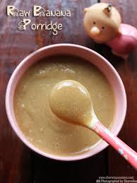 In a stand mixer's bowl mash bananas with potato masher, add softened butter and egg and whisk until everything is combined, about 1 minute. Raw Banana Porridge For Babies Nendran Banana Porridge Sharmis Passions