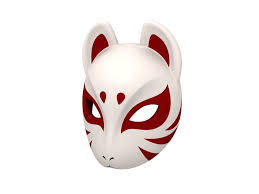 Japanese Fox Mask 3d Model In 2020 Japanese Fox Mask Japanese Fox Kitsune Mask