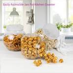 DilaBee 3 Pack Plastic Candy Jar - 48oz Round Candy Jars with Lids for  Candy Buffet, Kitchen & Office Desk - Plastic Jars with Lids for Candy,  Cookies ...