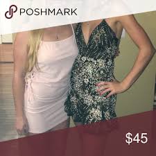 Angel Biba Black Gold Sparkle Dress Black Gold Angel Biba Bodycon Dress Only Worn Once Size 2 Gold A Gold Sparkle Dresses Black Sparkle Dress Dresses