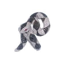Savvy Jewelry Co Black And White Diamond Snake Ring Year Of The Snake Snake Jewelry Snake Ring